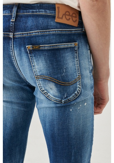 Lee Luke Slim Fit Düşük Bel Denim Esnek Jean Kot Pantolon Mavi