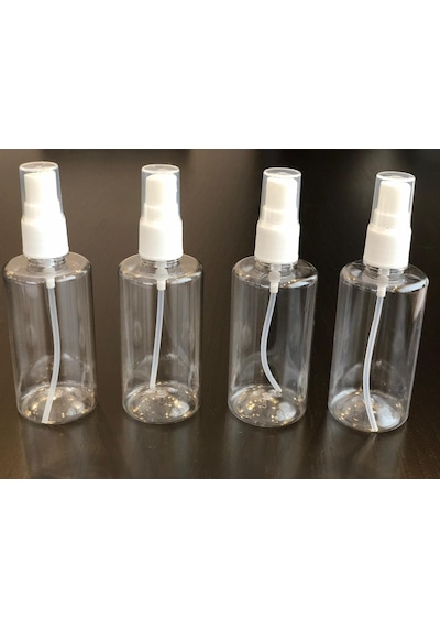 10 Adet 100 Ml Sprey Kapaklı Kozmetik Dezenfektan Şişesi