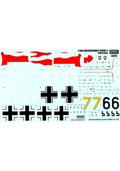 Academy 12225 1/48 Ölçek, Messerschmitt Bf 109t-2 Savaş Uçağı, Plastik Model Kiti-48842 Academy 12225 1/48 Ölçek, Messerschmitt Bf 109t-2 Savaş Uçağı, Plastik Model Kiti-48842