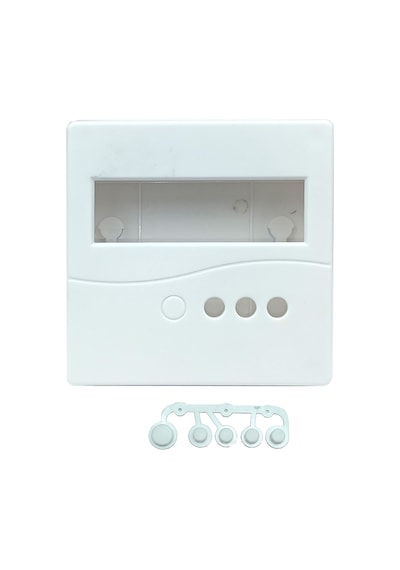 Plastik Proje Kutusu 86x86mm Beyaz Duvara Yüzeye Montaj Tip 1602 Lcd 3 Buton Elektronik devre
