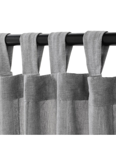 Fon Perde/2 Kanat, Gri, 140x300 Cm Gri