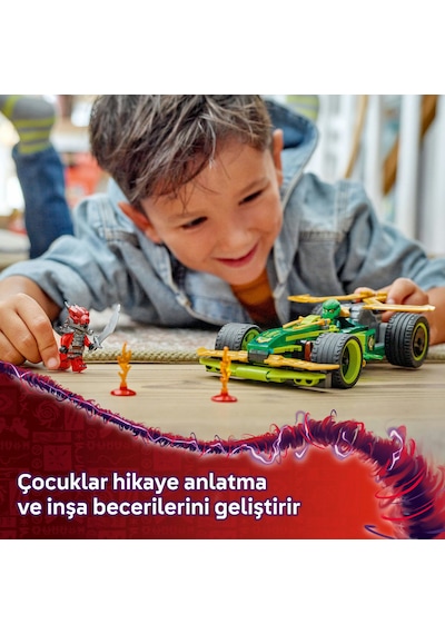 LEGO® NINJAGO® Lloyd’un Çek-Bırak Yarış Arabası 71828 - 7 Yaş ve Üzeri Çocuklar için Yaratıcı Oyuncak Yapım Seti (181 Parça)