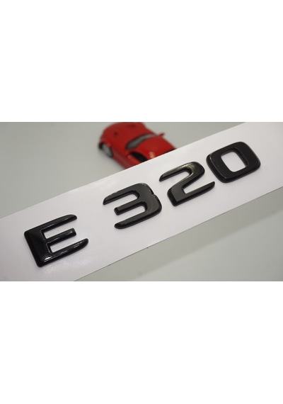 E 320 Bagaj Parlak Siyah ABS 3M 3D Yazı Logo