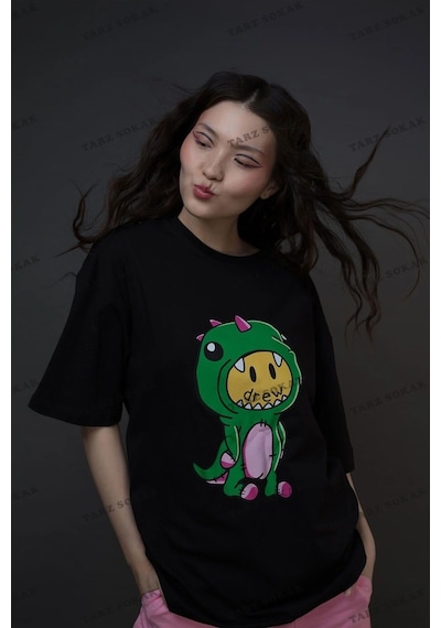 Startmore Unisex Drew Canavar Siyah Siyah