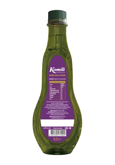 Komili Lezzetlik Yumuşak Natürel Sızma Zeytinyağı 500 ML