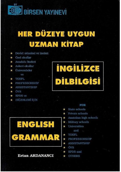 Her Düzeye Uygun Uzman Kitap - İngilizce Dil Bilgisi - English Grammar - Ertan Ardanancı