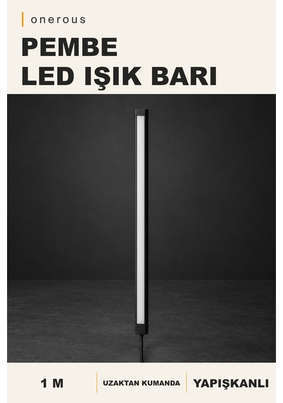 Onerous 1 M Pembe Led Led Işık, Uzaktan Kumandalı, Yapışkanlı 21846497