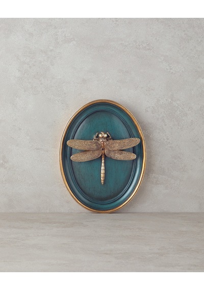 English Home Dragonfly Polyresin Duvar Aksesuarı Bordo