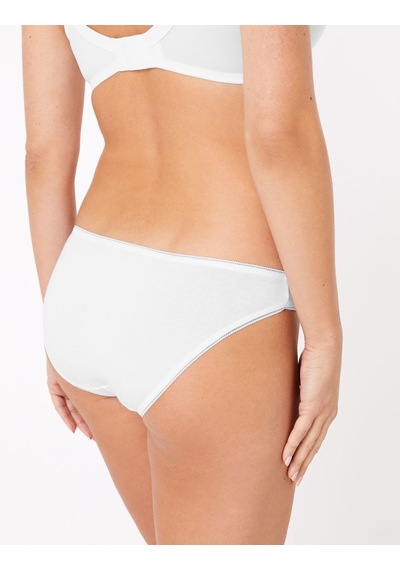 Marks & Spencer 5'li Cotton Lycra Bikini Külot Seti Beyaz Marks & Spencer 5'li Cotton Lycra Bikini Külot Seti Beyaz