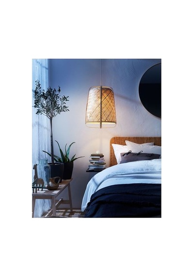 Ikea Knıxhult Sarkıt Lamba, Bambu