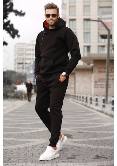 Madmext Siyah Erkek Eşofman Takımı 5634 Siyah