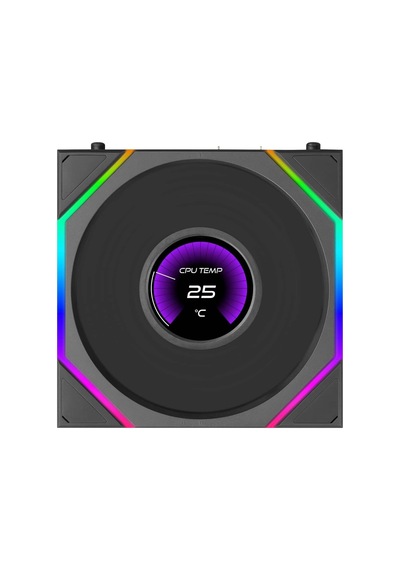 Unı Fan Tl Lcd Flex Kablosuz Fan, Argb Ve Lcd Ekranlı - 120 Mm, Siyah