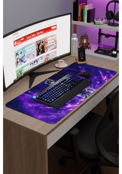 Dragon Ball Anime V3 - 90x40 Xxl Gaming Kauçuk Kaymaz Taban Mouse Pad Fare Altlığı
