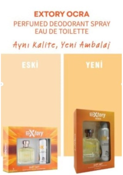 Erkeklere Özel Set Extory Ocra Parfüm Seti + Jagler Tıraş Kolonyası Fresh - Marin