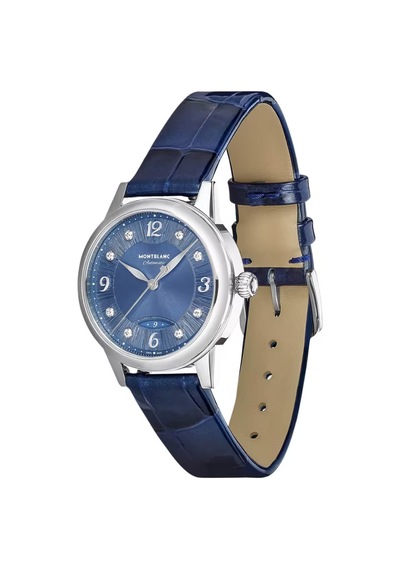 Montblanc Boheme Automatic Date 30 Mm Otomatik Saat 133306 Mavi