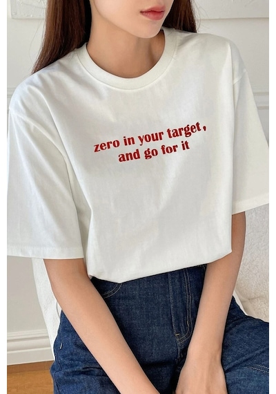 Startmore Beyaz Zerobaskılı Oversize T-shirt
