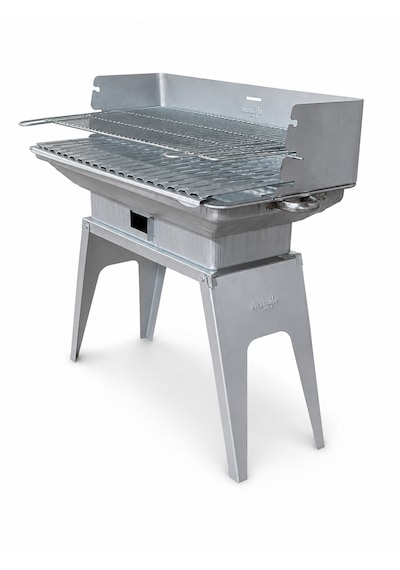 Piknik Mangalı Siperli, Yüksek Ayaklı, Katlanır - 1035-s Gri