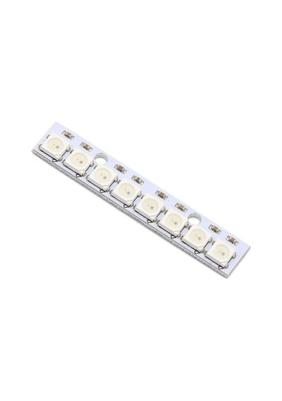 8 Bit Neopixel Ws2812b 5050 Rgb Led Modül 8 Li 5050 Adreslenebilir Rgb Stick Lamba Strip Full Color