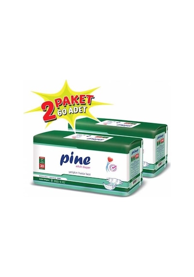 Pine Tekstil Yüzey Yetişkin Hasta Altbezi M 2 x 30'lu