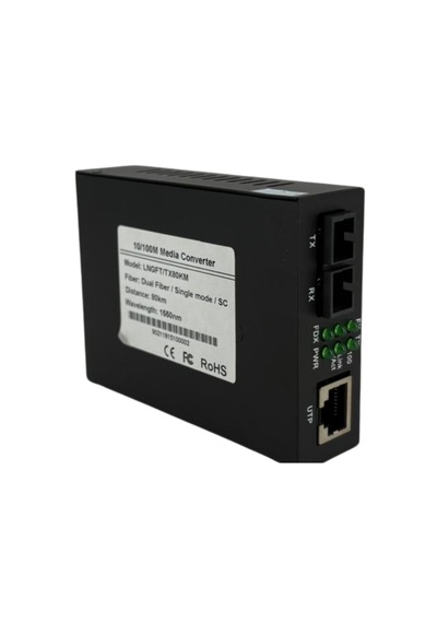 Longline Fx/tx Media Converter Sm Sc 100mbps 80km Single Mode Fiber Converter