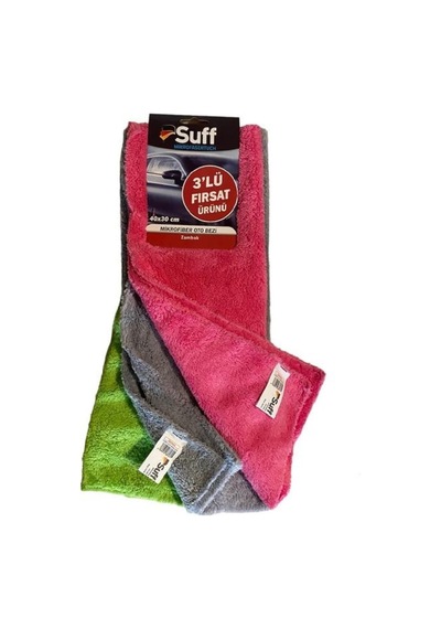Suff Zambak Kurulama Bezi Mikrofiber 40x30 3lü