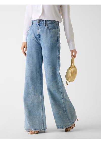 Guess Bellflower Bellagio Kadın Jean Pantolon W6ra82d3y0q Mavi
