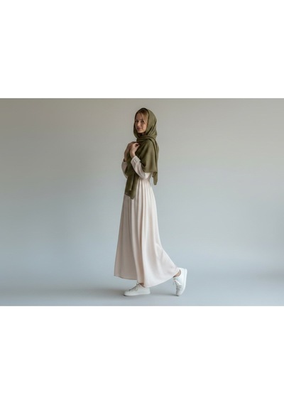 Deserto Fashion Premium Keten İpek Şal %37 İpek %63 Keten 70x180 Çok Renkli