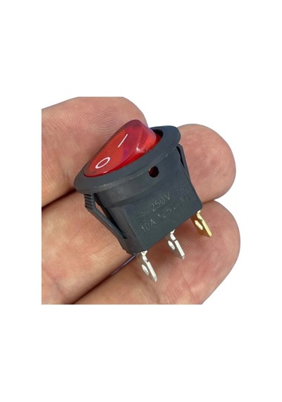 Ic-131-0 Mini Yuvarlak Işıklı Anahtar 220v 3p