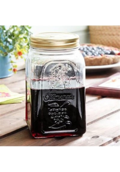 Paşabahçe Homemade Kavanoz, 1000 Ml, Şeffaf, Cam, Metal Kapaklı Diğer