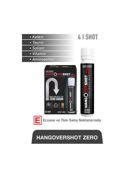 Hangover Zero 4 Shot & Electrovit Portakal