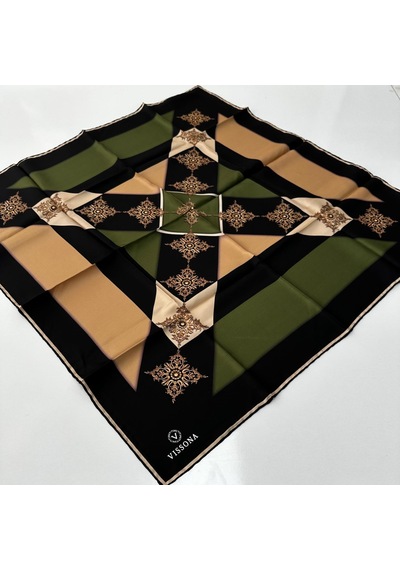 Vissona Twill İpek Eşarp Ipk6002-31670 Çok Renkli
