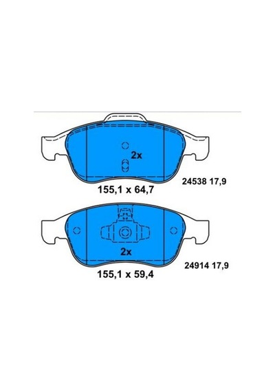 Renault Fluence, Megane 3 Ön Fren Balatası Takımı 440603905r