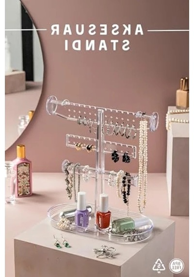 3 Katlı Takı Düzenleyici Organizer - Modern Tasarım, Dayanıklı 10 Parça