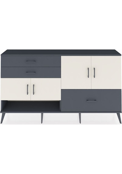 Arges Konsol 3 Raflı 3 Çekmeceli 4 Kapaklı 176x30x99 Antrasit-aytaşı/antrasit Aytası/antrasıt - Antrasıt Arges Konsol 3 Raflı 3 Çekmeceli 4 Kapaklı 176x30x99 Antrasit-aytaşı/antrasit Aytası/antrasıt - Antrasıt