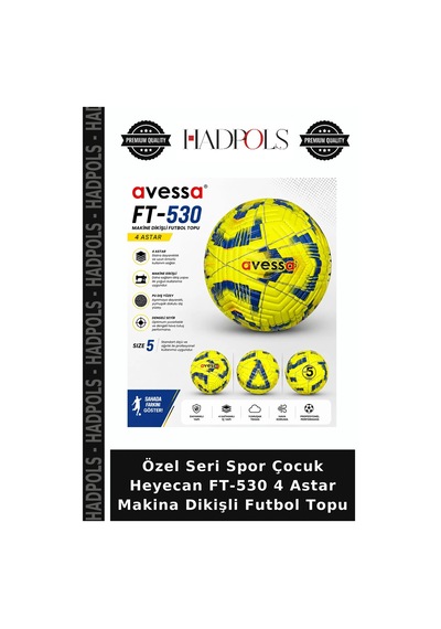 Özel Seri Spor Çocuk Heyecan Ft-530 4 Astar Makina Dikişli Futbol Topu Çok Renkli