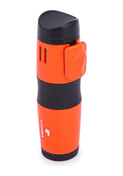 3 Torch Pürmüz Turuncu-siyah Metal Puro Çakmağı - Tr7227