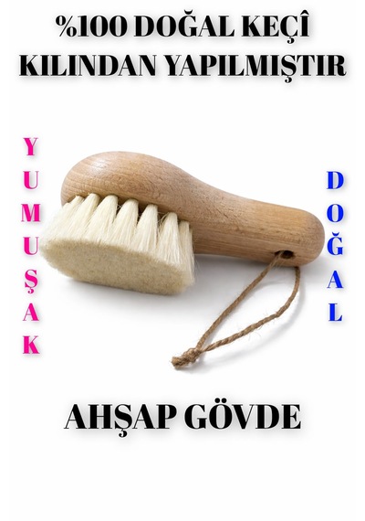 Keçi Kılı Yumuşak Yüz Yıkama Fırçası Islak Ve Kuru Kullanıma Uygun