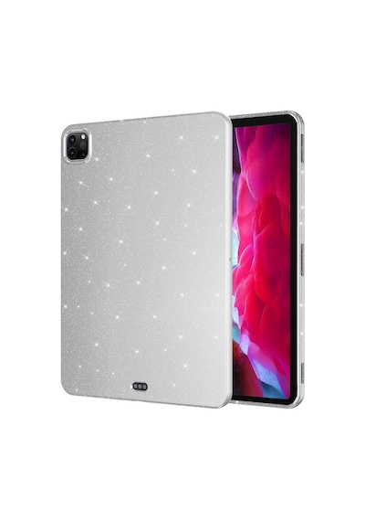 Apple Uyumlu iPad  Pro 11 2018 Simli Parlak Görünümlü Zore Tablet Koton Kılıf-gümüş Tablet Kılıfı