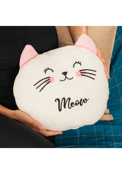 Sevimli Kedi Polar Yastık 35 35cm