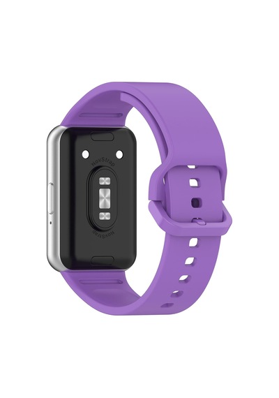 Novstrap Samsung Galaxy Fit 3 İle Uyumlu Kordon Kayış Yumuşak Silikon Klasik Kordon
