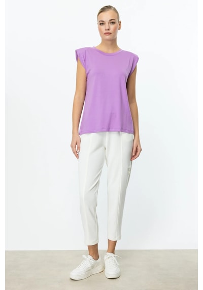 On Fashion Omuzları Vatkalı Kadın Kolsuz Bluz 25y.on.blz.51486.01 Lila