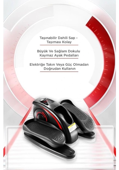 Torima Vep1001 Siyah Eliptik Kondisyon Bisikleti El Ve Ayak Egzersiz Pedalı Kumandalı Egzersiz Aleti Siyah