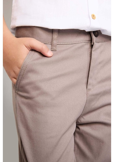 Defacto Regular Fıt Düz Paça Gabardin Pantolon Erkek Çocuk G8009a826spbg250 Bej-bg250