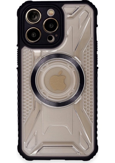 Apple Uyumlu iPhone 14 Pro Max Uyumlu Kılıf Prag Magneticsafe Kapak - Siyah