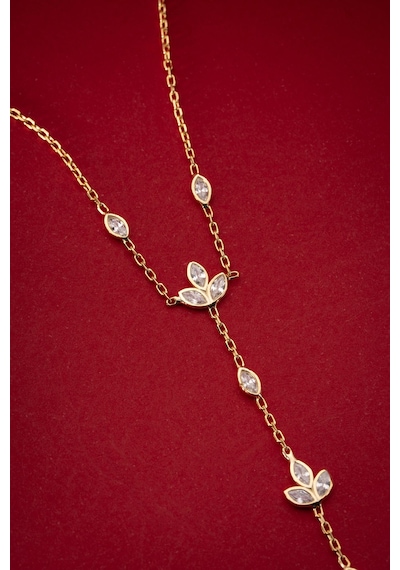 925 Ayar Gümüş Gold Kaplama 3'lü Lotus Çiçeği Model Şahmeran Bileklik