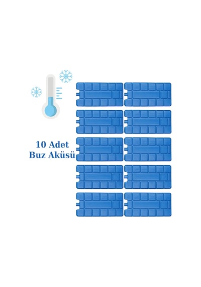 Ns Reliable Buz Aküsü Kasedi Ice Box Soğuk Zincir - 10 Adet Mavi