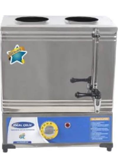 İdeal Çelik Elektrikli Çay Ocağı 2 Demlikli 25'lik Pleytsiz