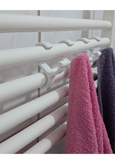 Banyo Kalorifer Askısı Banyo Havlu Askısı Banyo Askılık Beyaz