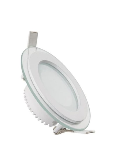 Forlife 5 W Camlı Led Panel Yuvarlak Beyaz Gövde Gunışığı Işık Fl-2120 3 Adet Gün Işığı