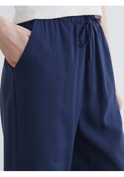Lcw Modest Lacivert Beli Lastikli Modal Karışımlı Kadın Pantolon